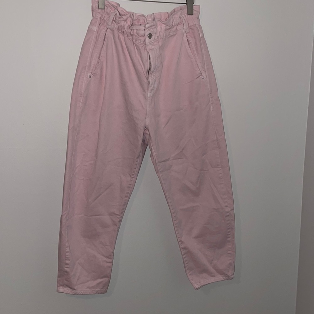 Zara paper bag waist pants